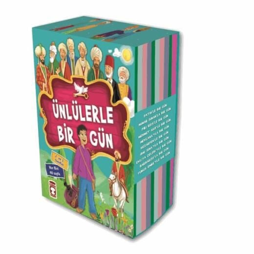 Ünlülerle Bir Gün 1 Set - (10 Kitap)